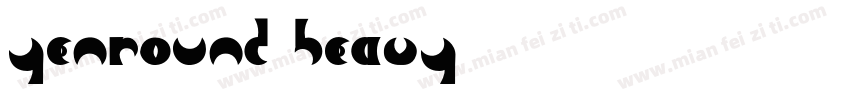 yenround heavy字体转换